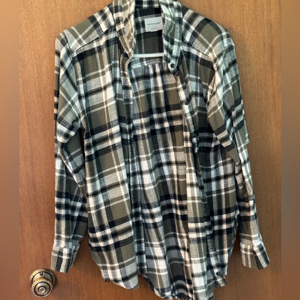 American eagle oversized flannel